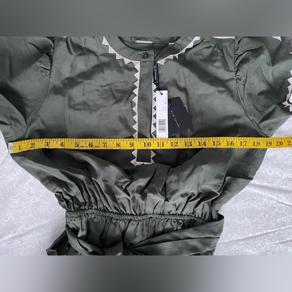 Elie Tahari Maxi Dress Women 6 Boho Embroidered Kalamata Fairy Belted Tiered NWT - Picture 15 of 16